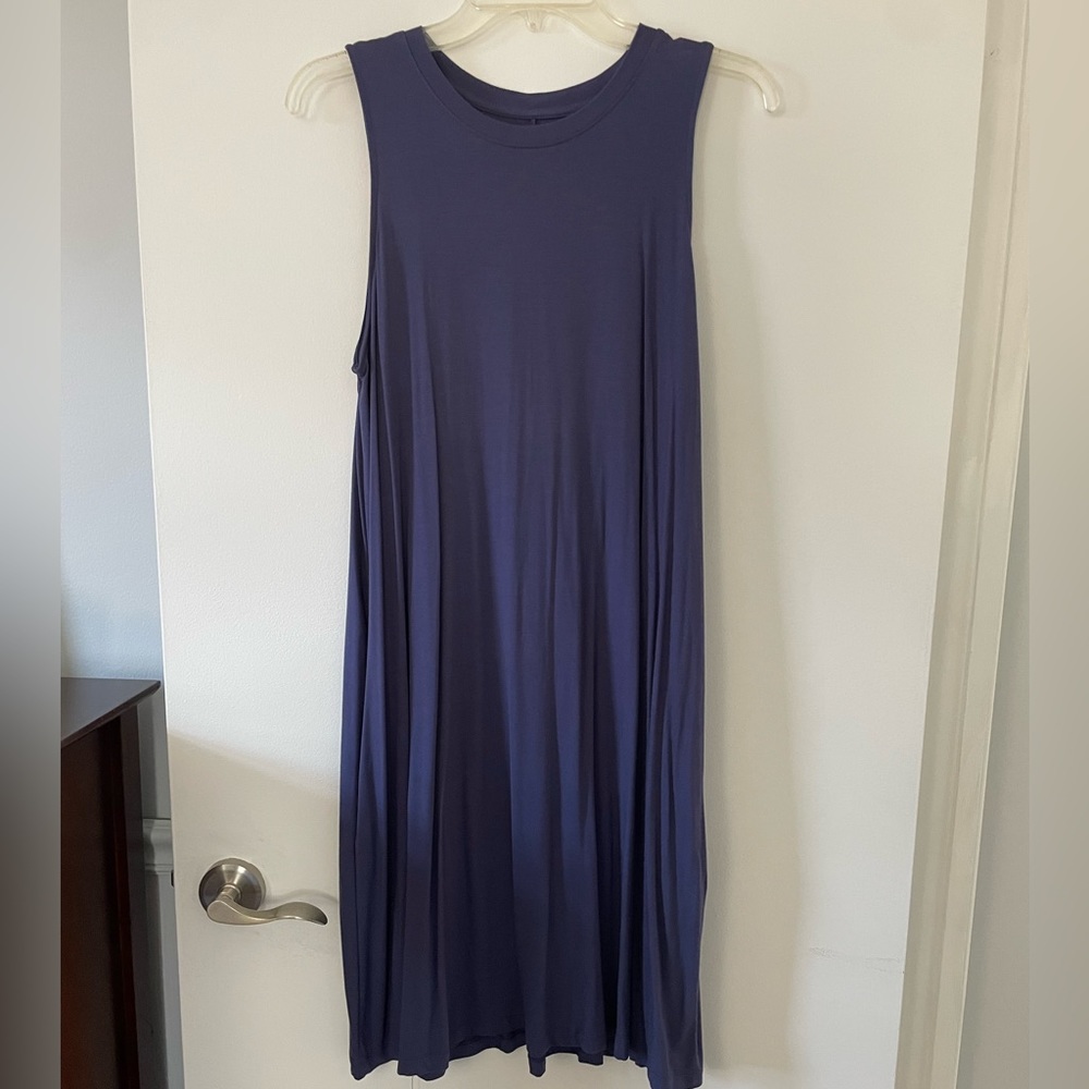 Time & Tru blue shin length dress